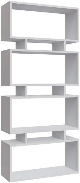 FUNZI LIVING Langdon bogreol - hvid melamin